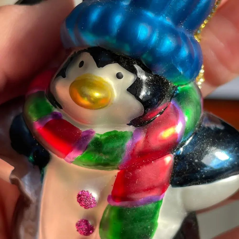 Thomas Pacconi Museum Series Penguin Ornament Glass Christmas Retired Vtg READ